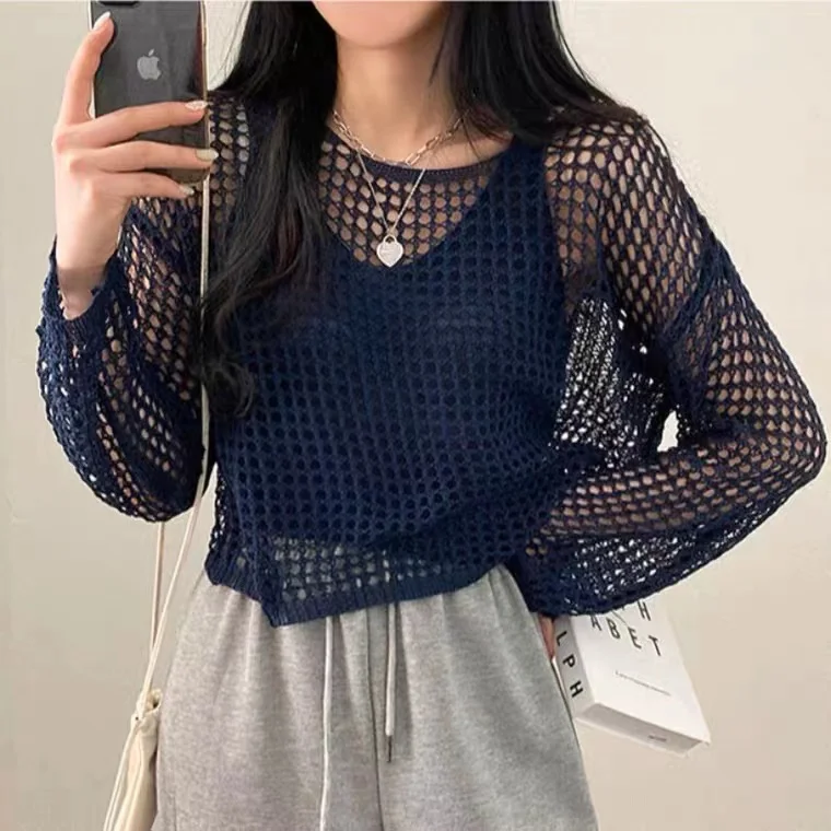 Sweet Summer Chic Spicy Pure Desire Women's Thin Knitted Top Strap Long Sleeve Sun Protection Cover up Two Piece Set
Sweet Summer Chic Spicy Pure Desire Women's Thin Knitted Top Strap Long Sleeve Sun Protection Cover up Two Piece Set