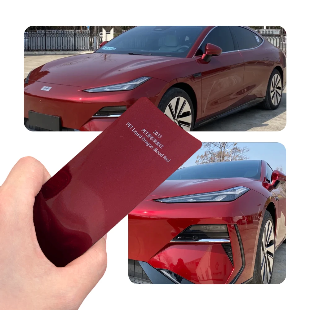 PET Liquid Metallic Dragon Blood Red Gloss Car Wrap Vinyl Anti Scratch Anti UV Waterproof Paint Protection Auto Decorative Film
PET Liquid Metallic Dragon Blood Red Gloss Car Wrap Vinyl Anti Scratch Anti UV Waterproof Paint Protection Auto Decorative Film