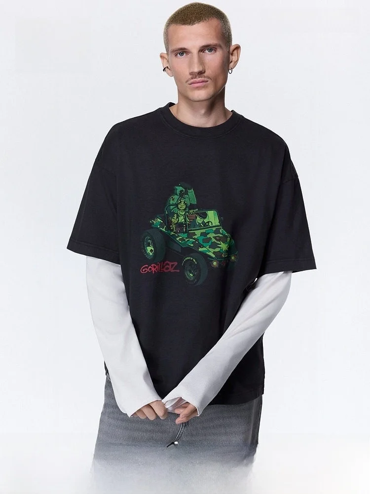 Футболка H&M Street Style оверсайз с коротким рукавом, унисекс, хлопок, повседневный городской стиль, для дома и на каждый день, с круглым вырезом
Футболка H&M Street Style оверсайз с коротким рукавом, унисекс, хлопок, повседневный городской стиль, для дома и на каждый день, с круглым вырезом