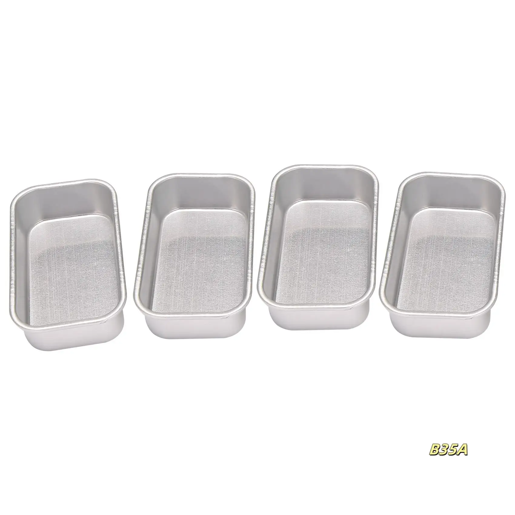 4Pcs Aluminum Alloy Loaf Tin Rectangular Non-Stick Bread Mould Bread Loaf Pans Baking Tools Kitchen Dining Bar Supplies
4Pcs Aluminum Alloy Loaf Tin Rectangular Non-Stick Bread Mould Bread Loaf Pans Baking Tools Kitchen Dining Bar Supplies