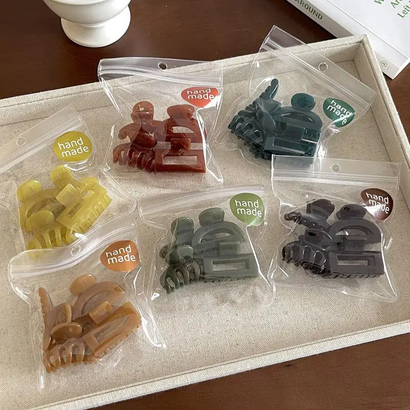 4Pcs/Set Small Hair Claw Clips Hair Accessories Coffee Green Series Hair Clips Mini Grab Clip Bangs Clip Geometry Shark Clip
4Pcs/Set Small Hair Claw Clips Hair Accessories Coffee Green Series Hair Clips Mini Grab Clip Bangs Clip Geometry Shark Clip