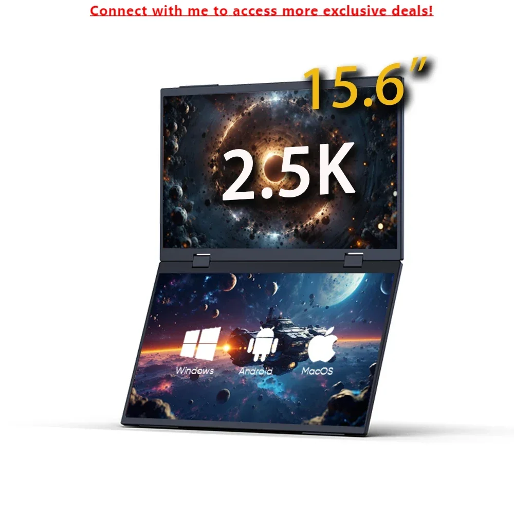 15.6 Inch Dual Screen Monitor 2560x1440 Resolution USB 144Hz IPS High Color Gamut High Contrast Display For Office Film Design
15.6 Inch Dual Screen Monitor 2560x1440 Resolution USB 144Hz IPS High Color Gamut High Contrast Display For Office Film Design