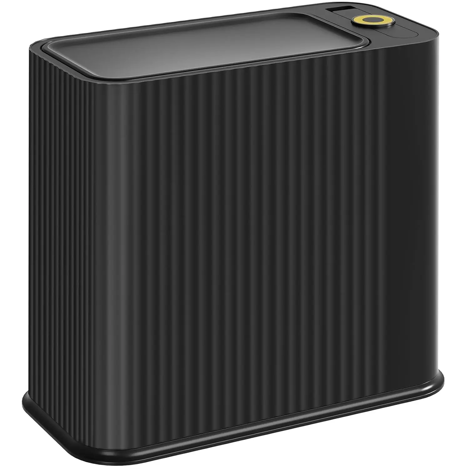 3.5 Gal Bathroom Trash Can with Lid, Slim Plastic Wastebasket for Narrow Space, Black
3.5 Gal Bathroom Trash Can with Lid, Slim Plastic Wastebasket for Narrow Space, Black