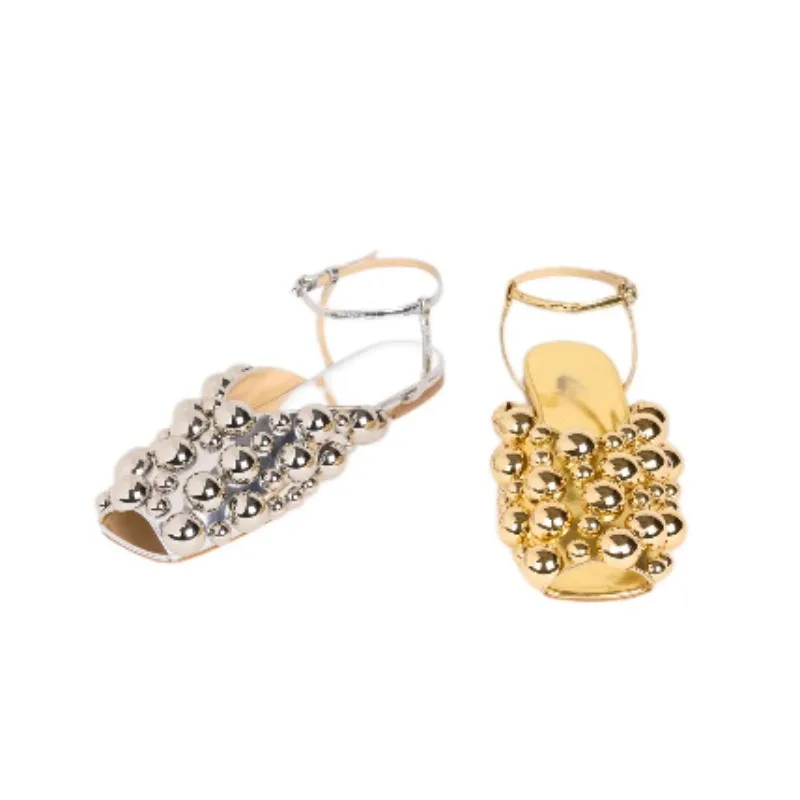 European AndAmerican Metal Pearl Fashion Personality Goldand Silver Mandarin Duck Shoes,fishmouth Flatback Empty Women's Sandals
European AndAmerican Metal Pearl Fashion Personality Goldand Silver Mandarin Duck Shoes,fishmouth Flatback Empty Women's Sandals