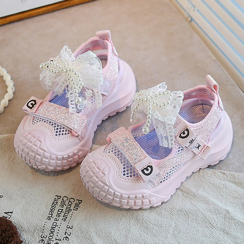 Summer Sport Shoes For Girls Korean Style Luxury Girl's Sneakers Pearl Bow Teenager Girl's Sandals Girl's Summer Shoes
Summer Sport Shoes For Girls Korean Style Luxury Girl's Sneakers Pearl Bow Teenager Girl's Sandals Girl's Summer Shoes