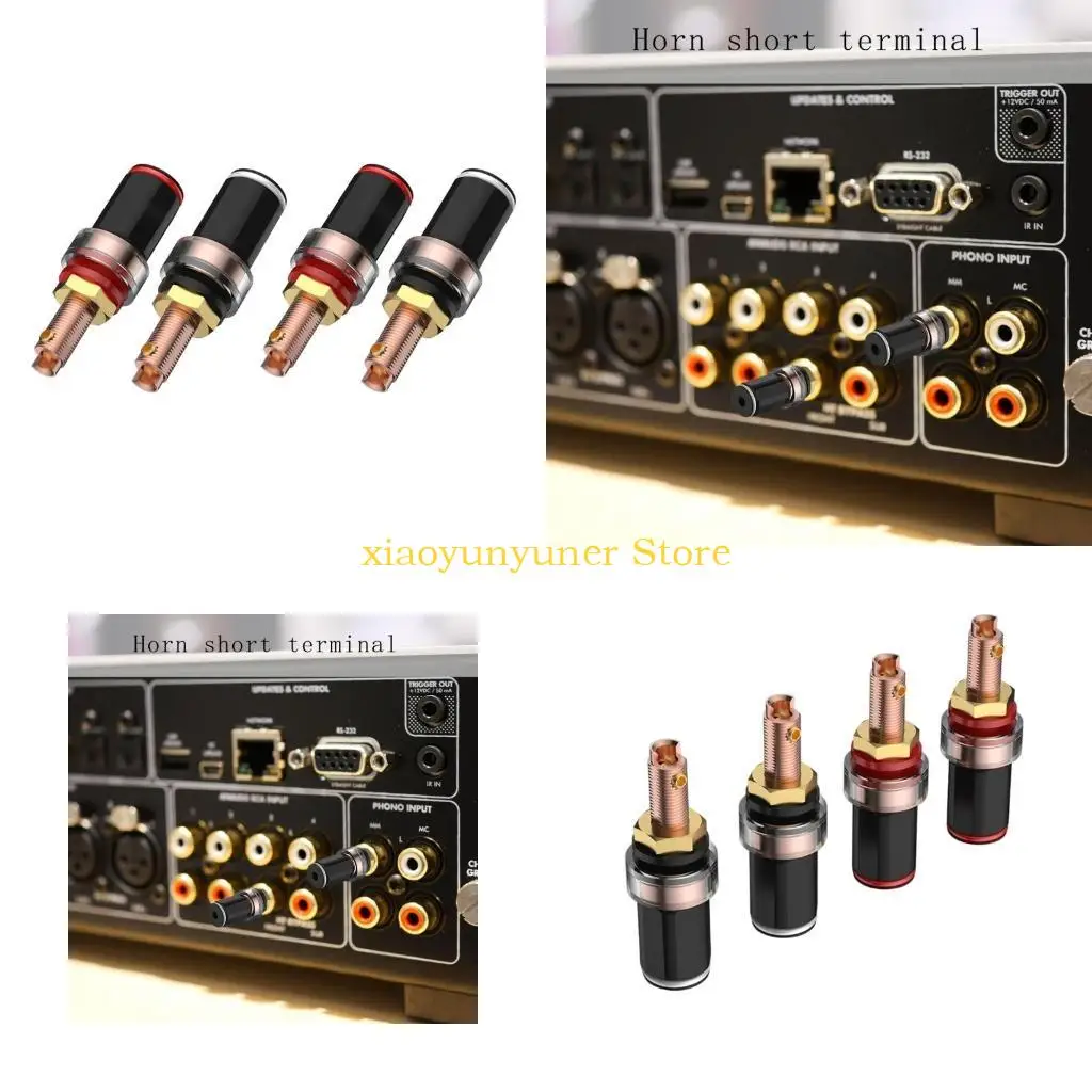 P9JB 4Pcs Banana Plug Socket Binding Post for Amplifier Speaker Terminals Connectors
P9JB 4Pcs Banana Plug Socket Binding Post for Amplifier Speaker Terminals Connectors