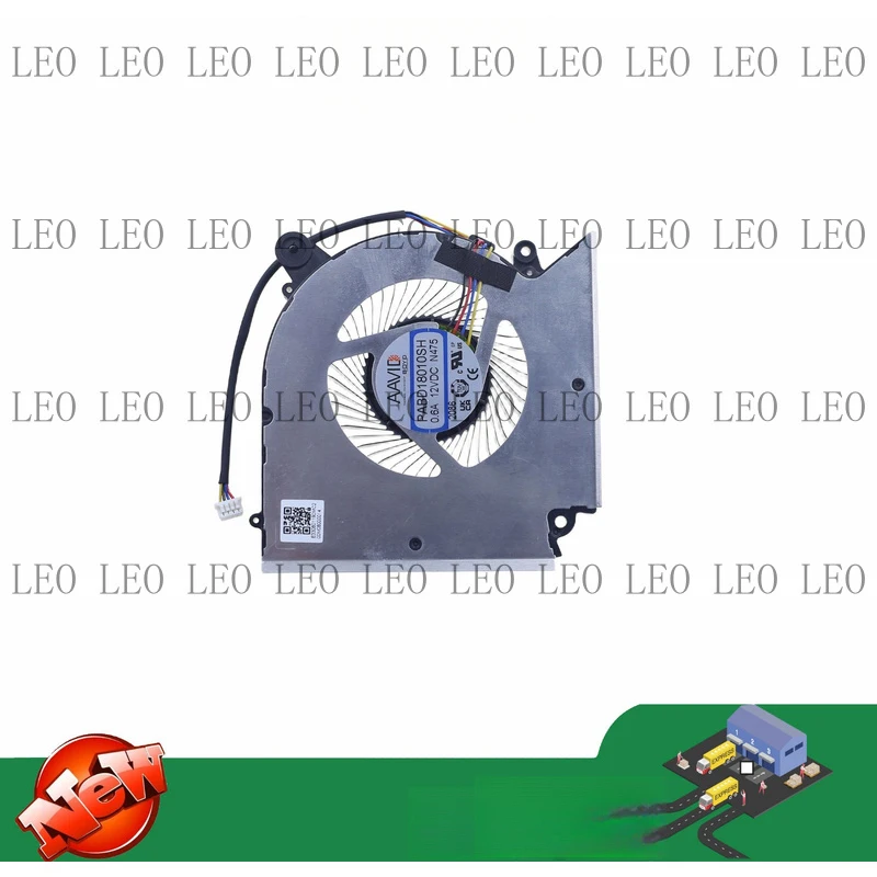 SS Laptop CPU Cooling Fan PABD18010SH 0.6A 12VDC N475 4-Pin
SS Laptop CPU Cooling Fan PABD18010SH 0.6A 12VDC N475 4-Pin