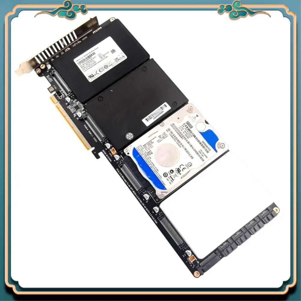 (Новинка)-PH46-4 4-дисковый SFF8639 U.2 NVME и SATA 2,5-дюймовый жесткий диск для разделенной карты PCIE4.0 Карта адаптера жесткого диска PCIE4.0 X16
(Новинка)-PH46-4 4-дисковый SFF8639 U.2 NVME и SATA 2,5-дюймовый жесткий диск для разделенной карты PCIE4.0 Карта адаптера жесткого диска PCIE4.0 X16