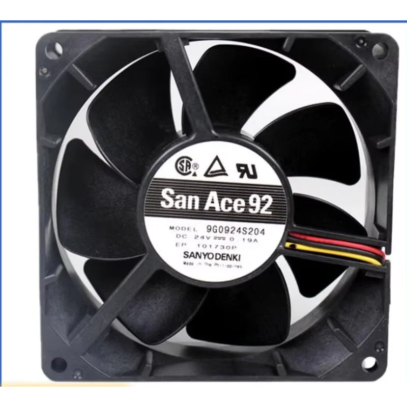 SANYO DENKI 9G0924S204 DC 24 В 0,19 А 90x90x32 мм 3-проводной охлаждающий вентилятор для сервера
SANYO DENKI 9G0924S204 DC 24 В 0,19 А 90x90x32 мм 3-проводной охлаждающий вентилятор для сервера