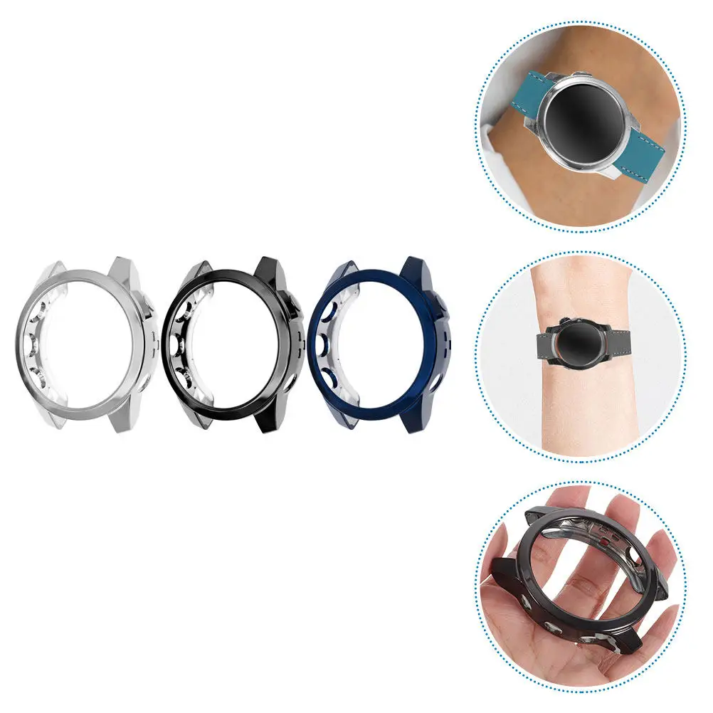 Набор из 3 защитных чехлов для смарт-часов из гальванизированного ТПУ: противоударные, устойчивые к царапинам, с защитой изогнутых краев, для ежедневного использования
Набор из 3 защитных чехлов для смарт-часов из гальванизированного ТПУ: противоударные, устойчивые к царапинам, с защитой изогнутых краев, для ежедневного использования