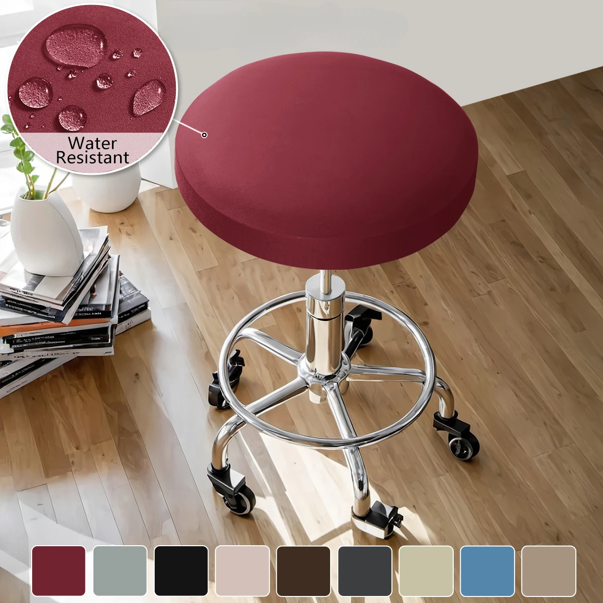 Thickened Solid Color Round Chair Cover Washable Bar Seat Cover Spandex Stretch Small Size Seat Protector Copri sedia rotondo
Thickened Solid Color Round Chair Cover Washable Bar Seat Cover Spandex Stretch Small Size Seat Protector Copri sedia rotondo