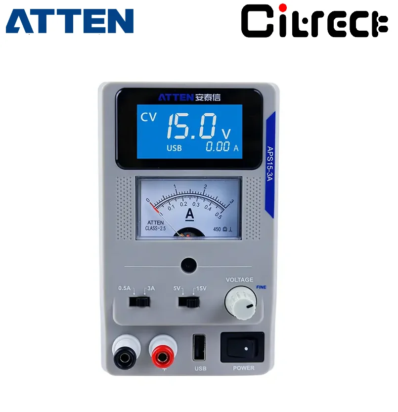 APS15-3A 15V 3A 56W Phone Cumputer Repair Maintenance DC Regulated Power Supply 230V Lab Power Source
APS15-3A 15V 3A 56W Phone Cumputer Repair Maintenance DC Regulated Power Supply 230V Lab Power Source