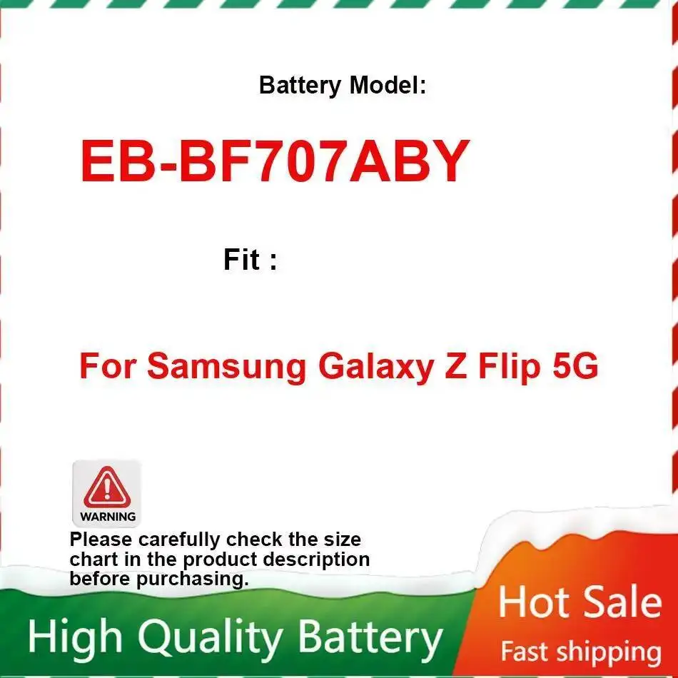 Сменный аккумулятор премиум-класса для мобильного телефона EB-BF707ABY 2575 мАч для Samsung Galaxy Z Flip 5G
Сменный аккумулятор премиум-класса для мобильного телефона EB-BF707ABY 2575 мАч для Samsung Galaxy Z Flip 5G