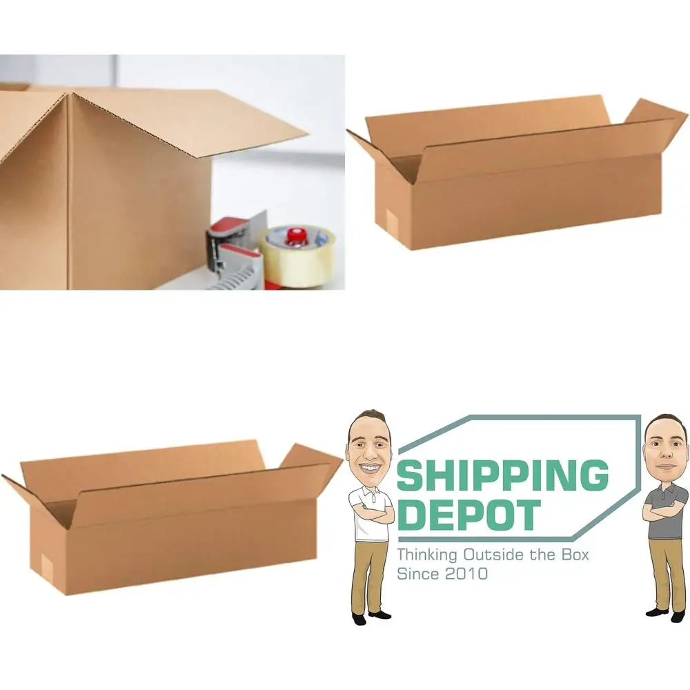 100 Pack 18x6x4 Corrugated Cardboard Boxes for Shipping, Packing, and Moving
100 Pack 18x6x4 Corrugated Cardboard Boxes for Shipping, Packing, and Moving