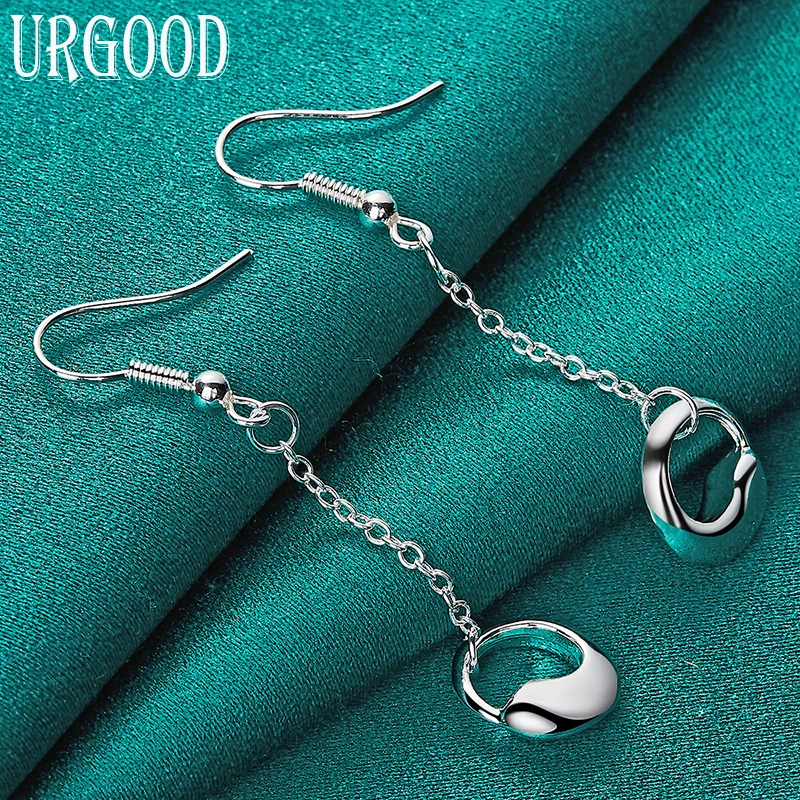 925 Sterling Silver Water Droplets Long Drop Earrings For Women Party Engagement Wedding Fashion Jewelry Gift
925 Sterling Silver Water Droplets Long Drop Earrings For Women Party Engagement Wedding Fashion Jewelry Gift
