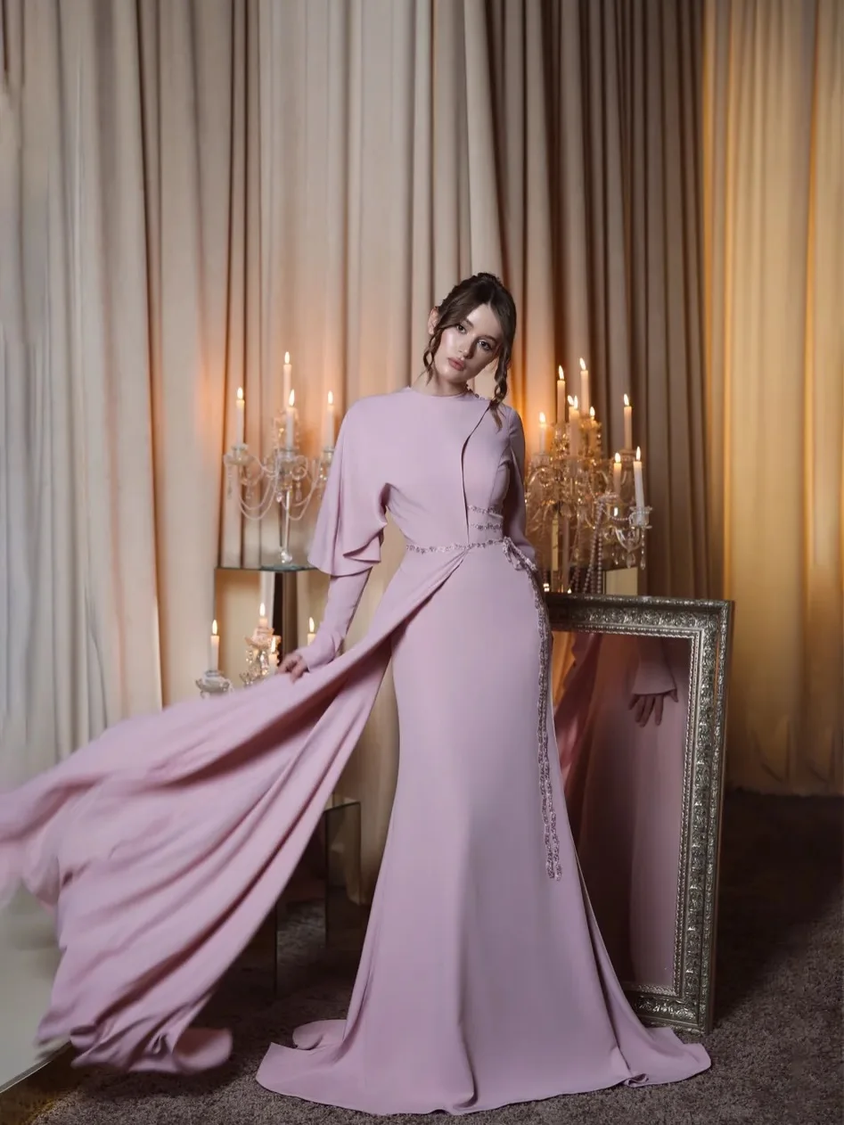 Customized Luxurious Elegant Evening Gown Dresses Satin Mermaid Floor Length Jewel Neck Rhinestone Belt Happy Party Prom Formal
Customized Luxurious Elegant Evening Gown Dresses Satin Mermaid Floor Length Jewel Neck Rhinestone Belt Happy Party Prom Formal