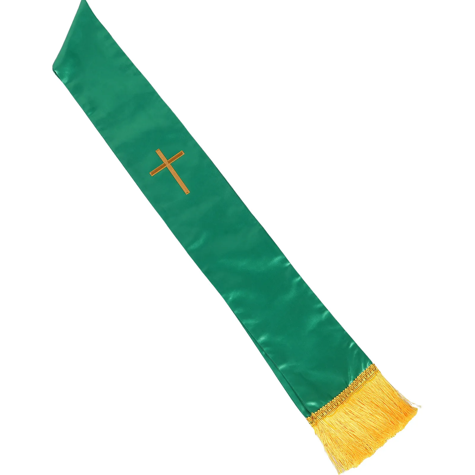 Embroidered Cross Wedding Pastor Stole with Decorative Tassels 190Cm Reversible Clergy Shawl for Church Ceremony Bridal Formal
Embroidered Cross Wedding Pastor Stole with Decorative Tassels 190Cm Reversible Clergy Shawl for Church Ceremony Bridal Formal