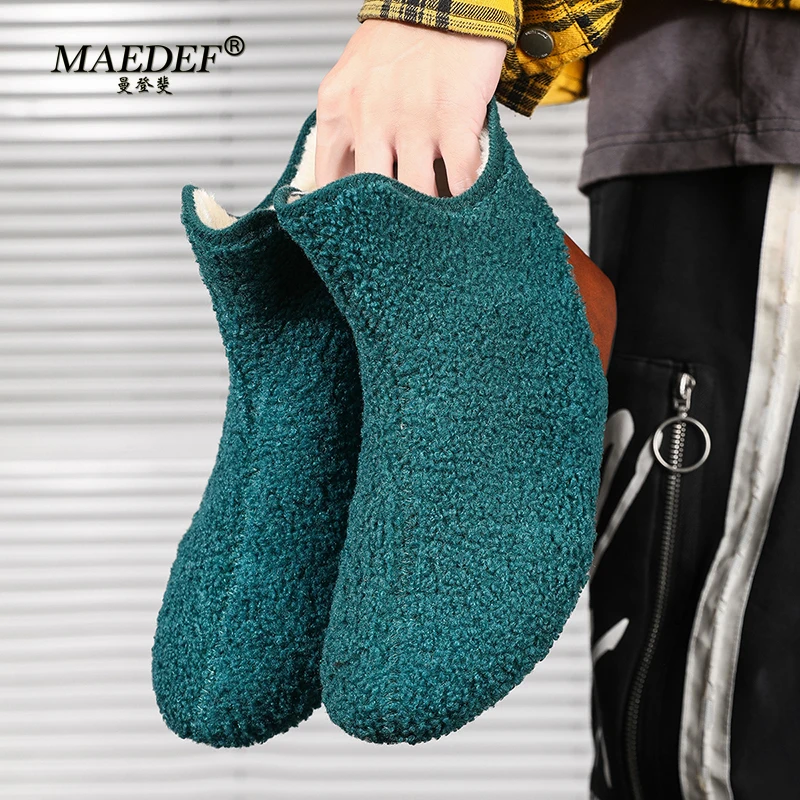 MAEDEF Winter Cotton Shoes Men High Top Warm Slip on Lightweight Slippers Men Plush Indoor Cotton Loafers Men Winter Warm Shoes
MAEDEF Winter Cotton Shoes Men High Top Warm Slip on Lightweight Slippers Men Plush Indoor Cotton Loafers Men Winter Warm Shoes