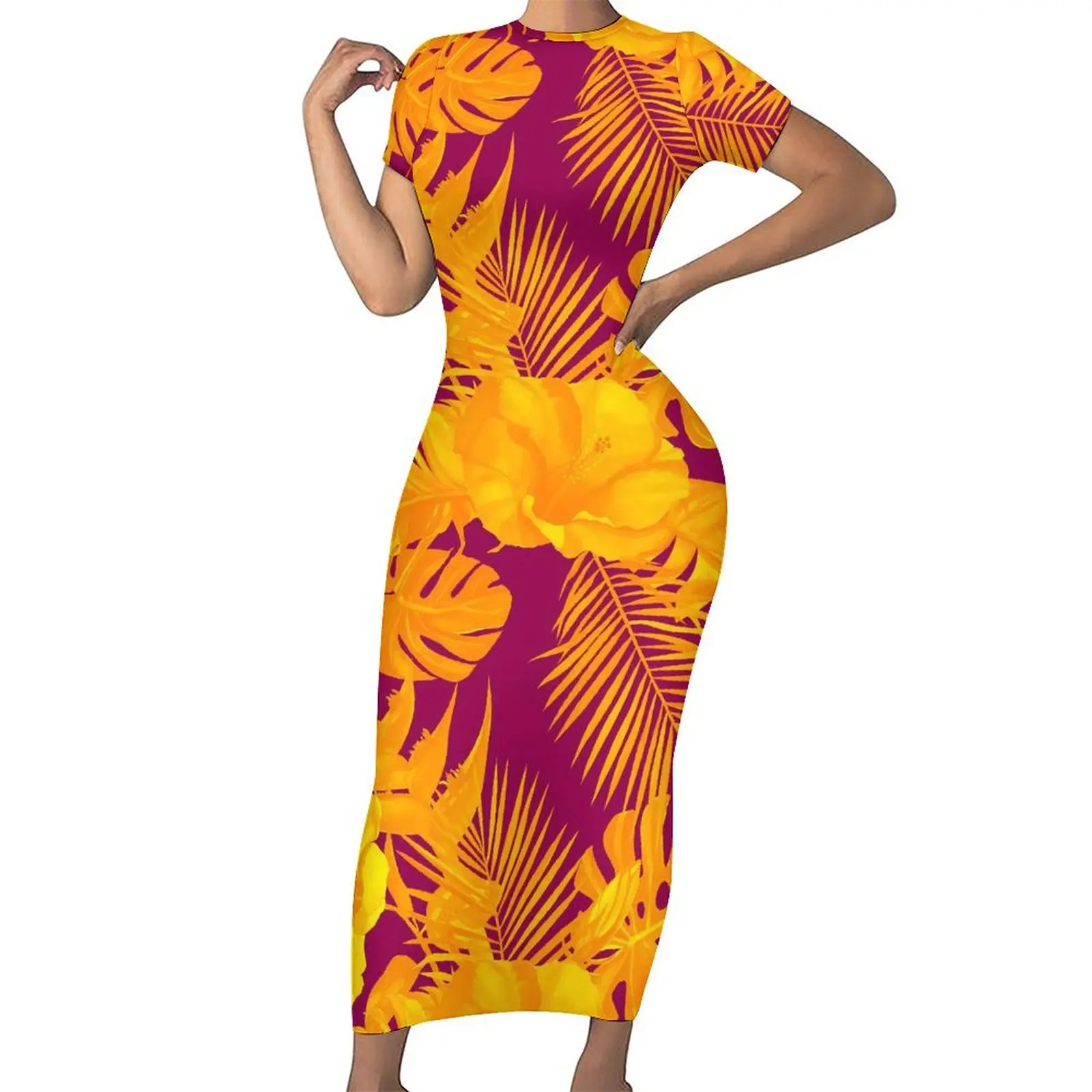 Watercolor Leaf Dress Short Sleeve Hibiscus Flowers Kawaii Maxi Dresses Spring Street Fashion Graphic Bodycon Dress Big Size
Watercolor Leaf Dress Short Sleeve Hibiscus Flowers Kawaii Maxi Dresses Spring Street Fashion Graphic Bodycon Dress Big Size