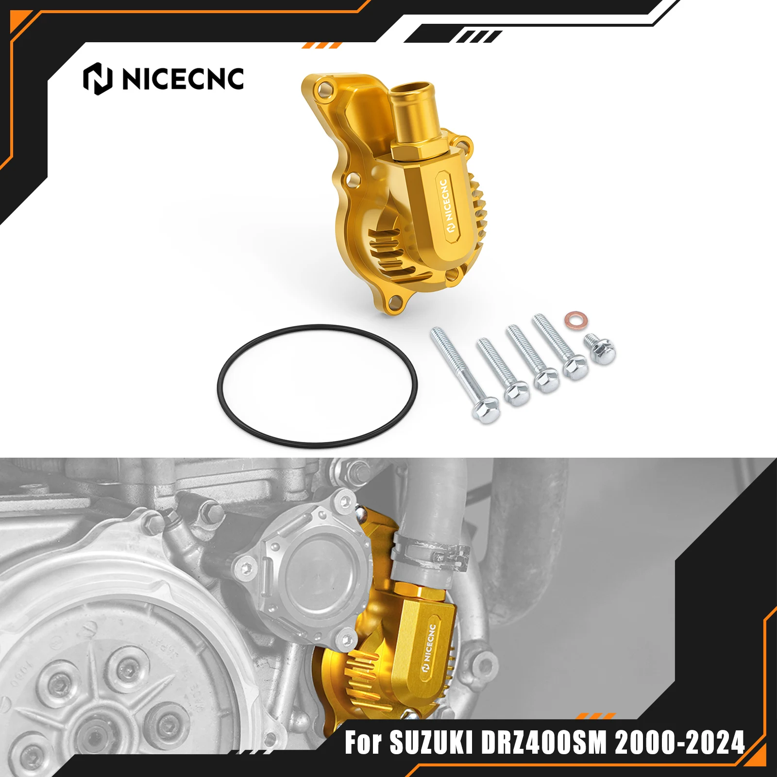 NICECNC для Suzuki DRZ400 DRZ400E DRZ400S DRZ400SM DR-Z 400 400E 400S 400SM 2000-2024 2023, крышка водяного насоса 17410-29F21
NICECNC для Suzuki DRZ400 DRZ400E DRZ400S DRZ400SM DR-Z 400 400E 400S 400SM 2000-2024 2023, крышка водяного насоса 17410-29F21