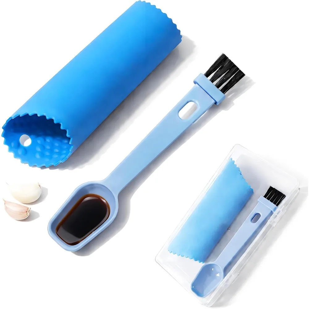 US Shipping 2-in-1 Silicone Garlic Peeler Tube Roller with Brush and Measuring Spoon Set 5ml 3ml Easy-Clean Kitchen Gadgets
US Shipping 2-in-1 Silicone Garlic Peeler Tube Roller with Brush and Measuring Spoon Set 5ml 3ml Easy-Clean Kitchen Gadgets