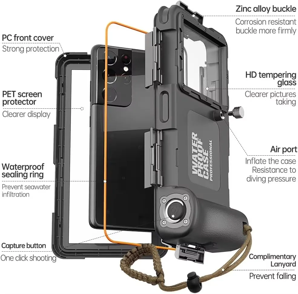 Bestseller 50ft/15m Professional Scuba 4.7 to 6.9 inches Case IP68 Waterproof Snorkeling Diving for iPhone 17 Galaxy Huawei MOTO
Bestseller 50ft/15m Professional Scuba 4.7 to 6.9 inches Case IP68 Waterproof Snorkeling Diving for iPhone 17 Galaxy Huawei MOTO