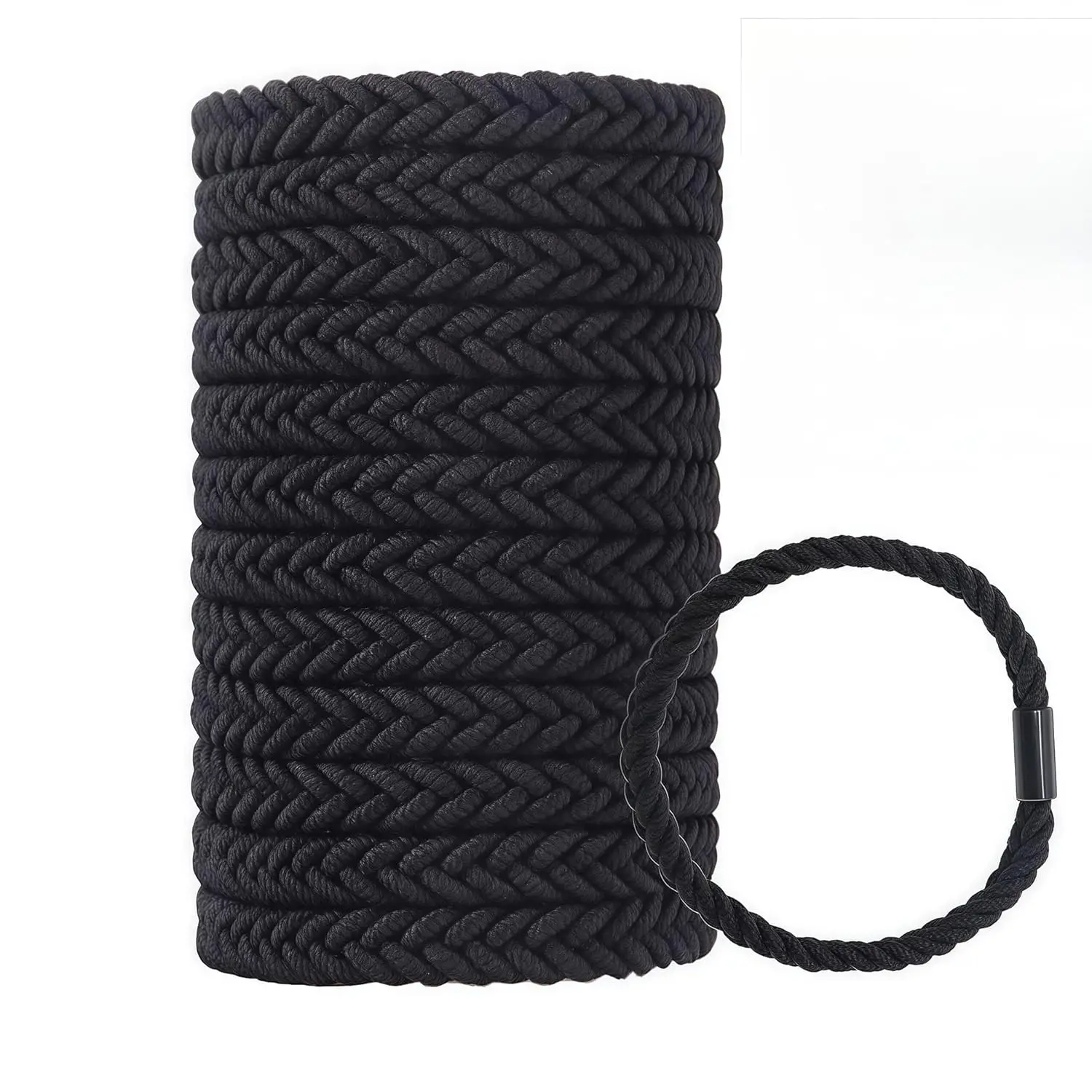Men's Hair Ties for Long Hair, Black Pony Tail Bands, Durable Stretch Scrunchies for Thick Hair, 12 Pack
Men's Hair Ties for Long Hair, Black Pony Tail Bands, Durable Stretch Scrunchies for Thick Hair, 12 Pack