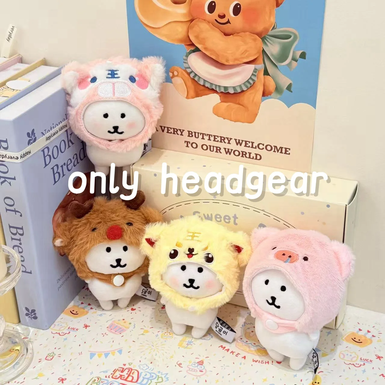 10cm Kawaii Headgear Plush Toy Suit Self Deprecating Bear and Usaqi Cartoon Animal Hat Dress Up Doll Decor Kid Girl Boy Gift
10cm Kawaii Headgear Plush Toy Suit Self Deprecating Bear and Usaqi Cartoon Animal Hat Dress Up Doll Decor Kid Girl Boy Gift