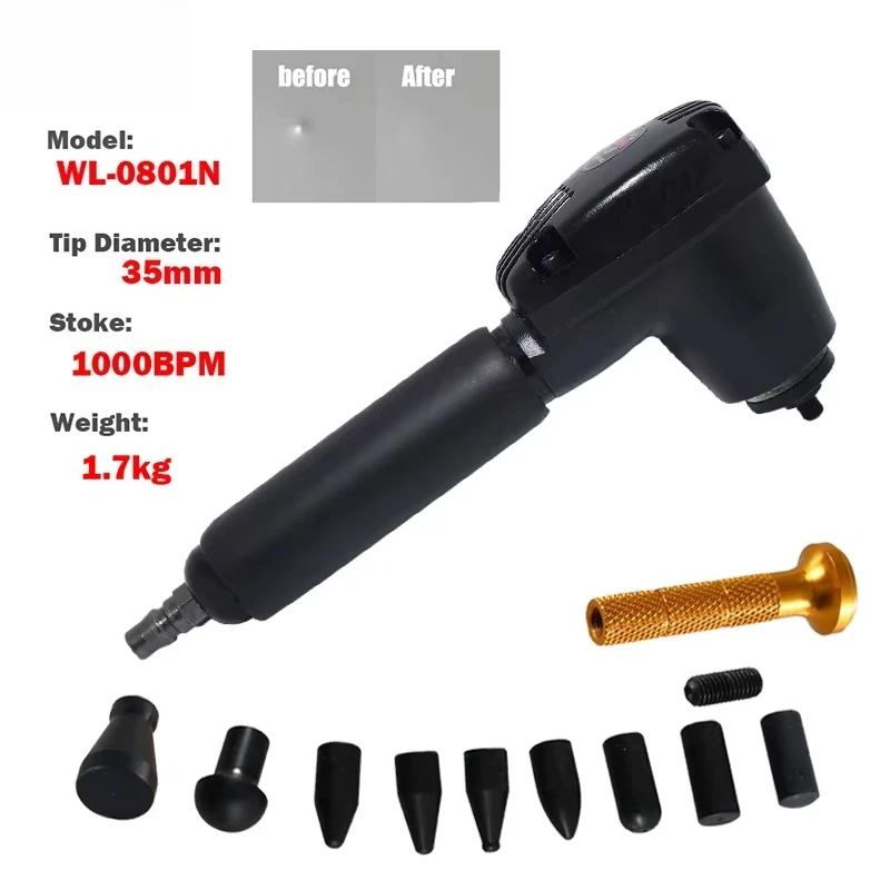 Car Body Paintless Dent Removal Tools Aluminum Dent Pneumatic Auto Hammer with Knock Down Head Tap Down Tool Set Dent Repair Kit
Car Body Paintless Dent Removal Tools Aluminum Dent Pneumatic Auto Hammer with Knock Down Head Tap Down Tool Set Dent Repair Kit