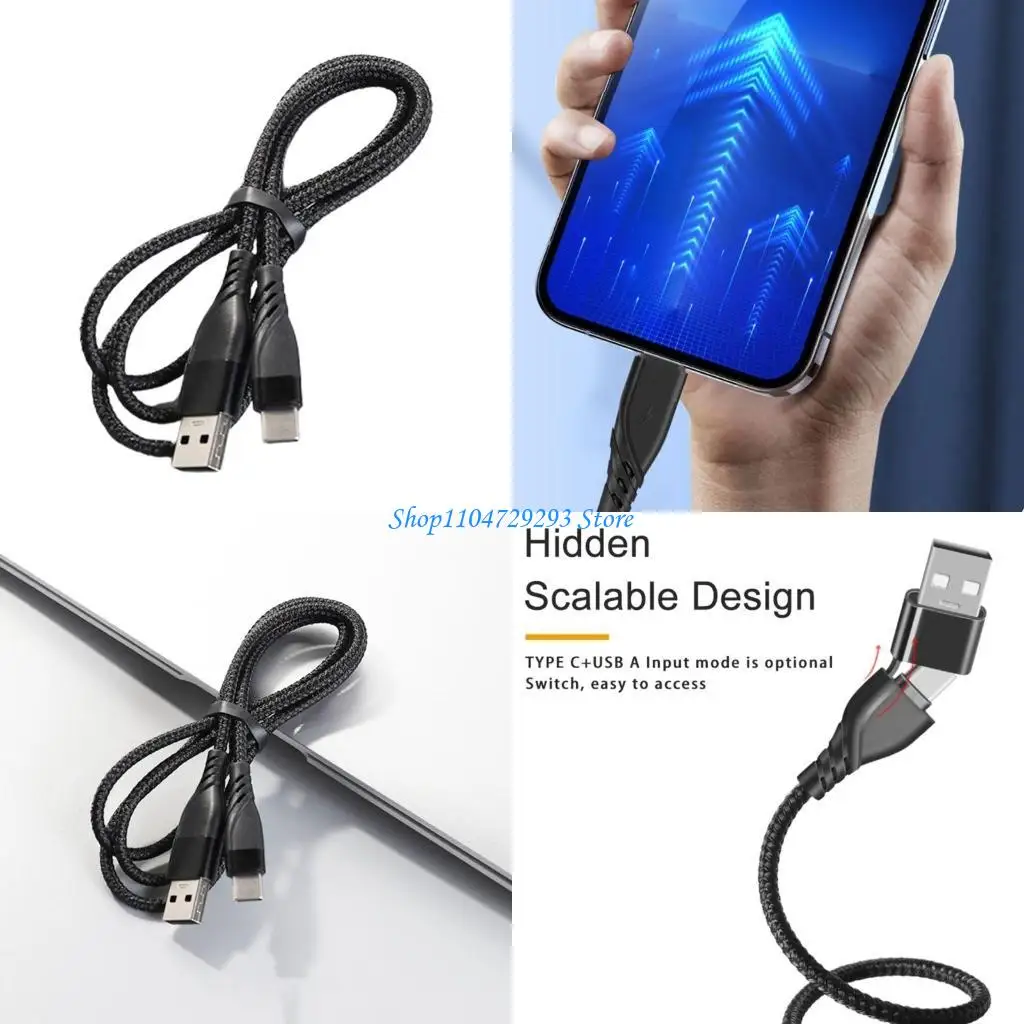 Y2GD Durable Nylon USB-A/C TypeC Cable QC3.0 Fast Charging and Data Transfer Cord for Phones and Tablets
Y2GD Durable Nylon USB-A/C TypeC Cable QC3.0 Fast Charging and Data Transfer Cord for Phones and Tablets