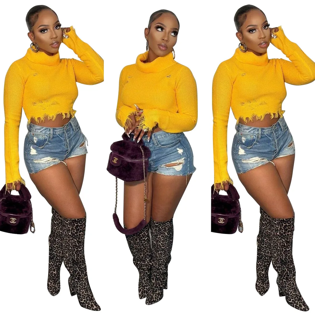 Casual Women Sweater Shirt Solid Color Turtleneck Full Sleeve Slim Bodycon Streetwear Clothes For Women Outfit
Casual Women Sweater Shirt Solid Color Turtleneck Full Sleeve Slim Bodycon Streetwear Clothes For Women Outfit