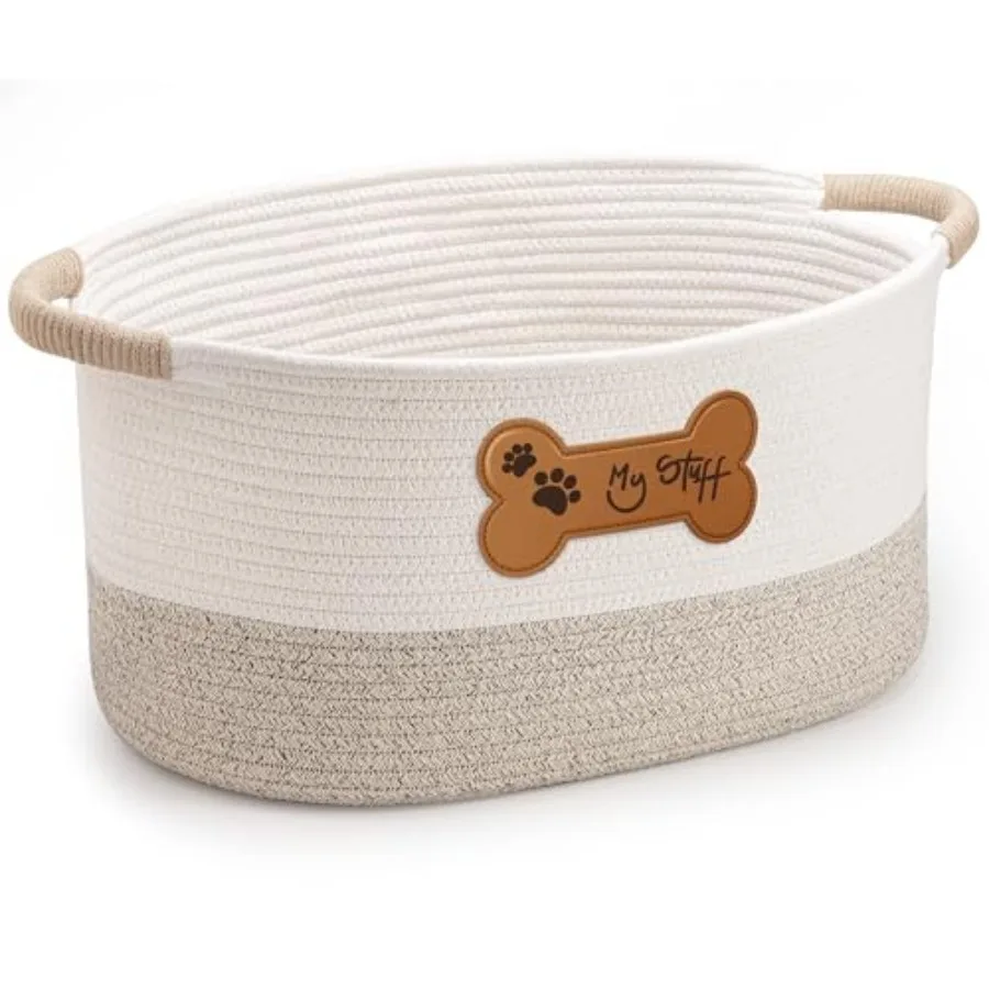 Dog Toy Basket - Cotton Rope Dog Toy Bin With Handle - Cute Woven Pet Toy Box - Perfect Toy Basket For Pets - Storage Baskets F
Dog Toy Basket - Cotton Rope Dog Toy Bin With Handle - Cute Woven Pet Toy Box - Perfect Toy Basket For Pets - Storage Baskets F