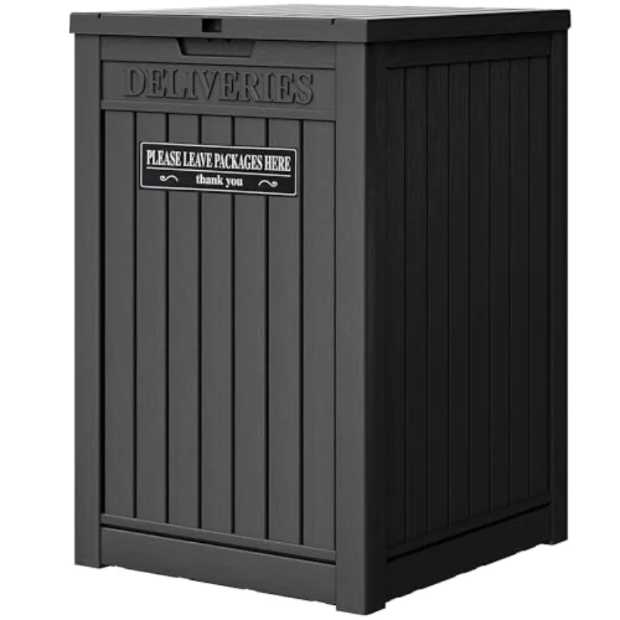 48 Gallon Lockable Resin Outdoor Package Delivery Box with Secure Storage for Outside Use Gray
48 Gallon Lockable Resin Outdoor Package Delivery Box with Secure Storage for Outside Use Gray