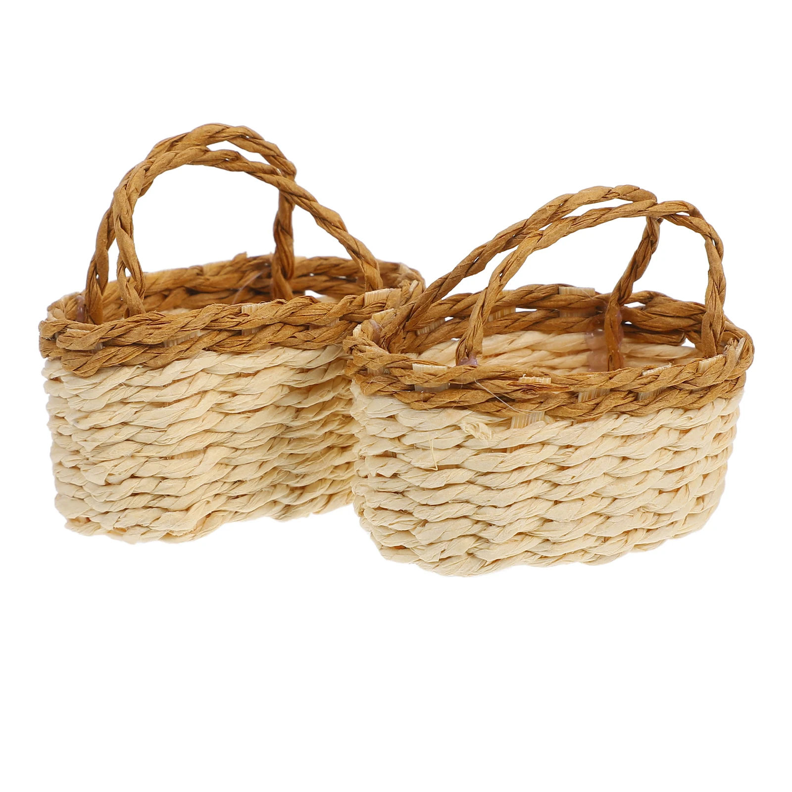 Mini Woven Baskets 2pcs Tiny Rattan Small Storage Dollhouse Accessories Picnic Toy Fruit Miniatures Natural
Mini Woven Baskets 2pcs Tiny Rattan Small Storage Dollhouse Accessories Picnic Toy Fruit Miniatures Natural