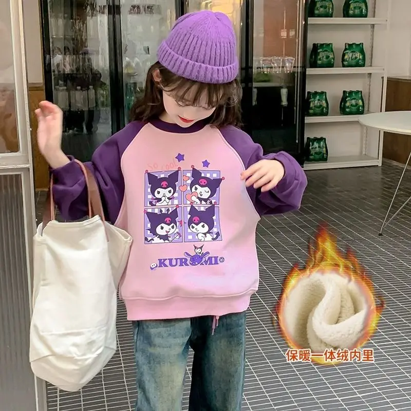 Sanrios Children Kurom Plus Velvet Hoodie Anime Figure Sportswear Leisure Jacket Kids Girl Cartoon Sweet Kawaii Hot New Style
Sanrios Children Kurom Plus Velvet Hoodie Anime Figure Sportswear Leisure Jacket Kids Girl Cartoon Sweet Kawaii Hot New Style