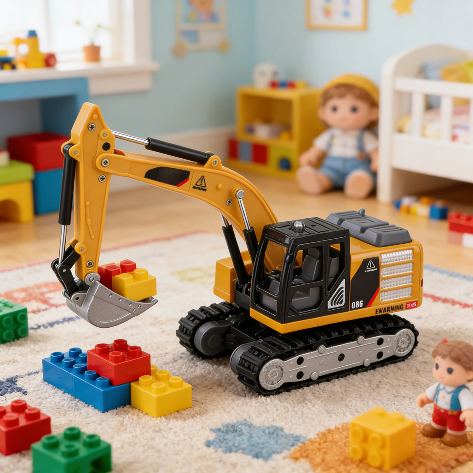 2.4GHz RC Construction Vehicle 1/64 Remote Control Excavator with Lights and Sounds, Engineering Truck, Flexible Arm and Shovel
2.4GHz RC Construction Vehicle 1/64 Remote Control Excavator with Lights and Sounds, Engineering Truck, Flexible Arm and Shovel