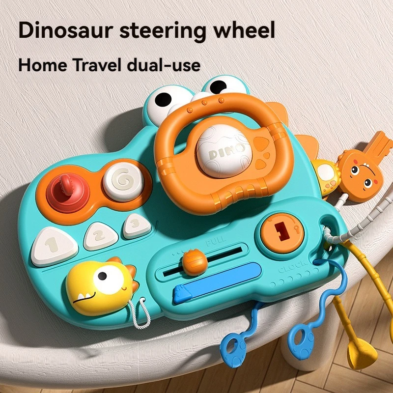 Multifunction Dinosaur Steering Wheel Busy Board – Educational Pull-Alone Toy for Babies with Cartoon Design & Safe Materials
Multifunction Dinosaur Steering Wheel Busy Board – Educational Pull-Alone Toy for Babies with Cartoon Design & Safe Materials