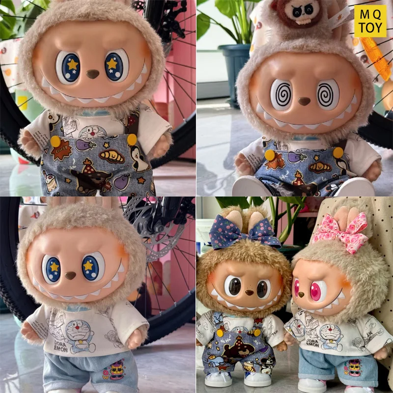 Для куклы Labubu 38 см, комплект летней одежды, футболка в стиле Mokoko и джинсовый костюм, игрушки, коллекционные аксессуары, одежда для большой куклы 
Для куклы Labubu 38 см, комплект летней одежды, футболка в стиле Mokoko и джинсовый костюм, игрушки, коллекционные аксессуары, одежда для большой куклы