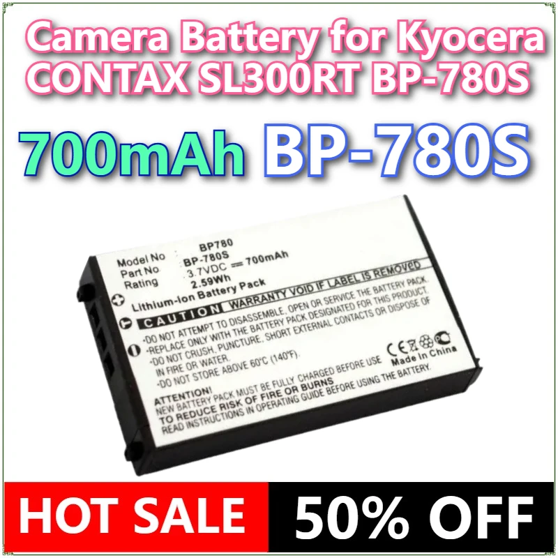Brand New 700mAh Camera Battery for Kyocera CONTAX SL300RT BP-780S Finecam SL400R Finecam SL300R Bateria 3.7V High Quality
Brand New 700mAh Camera Battery for Kyocera CONTAX SL300RT BP-780S Finecam SL400R Finecam SL300R Bateria 3.7V High Quality