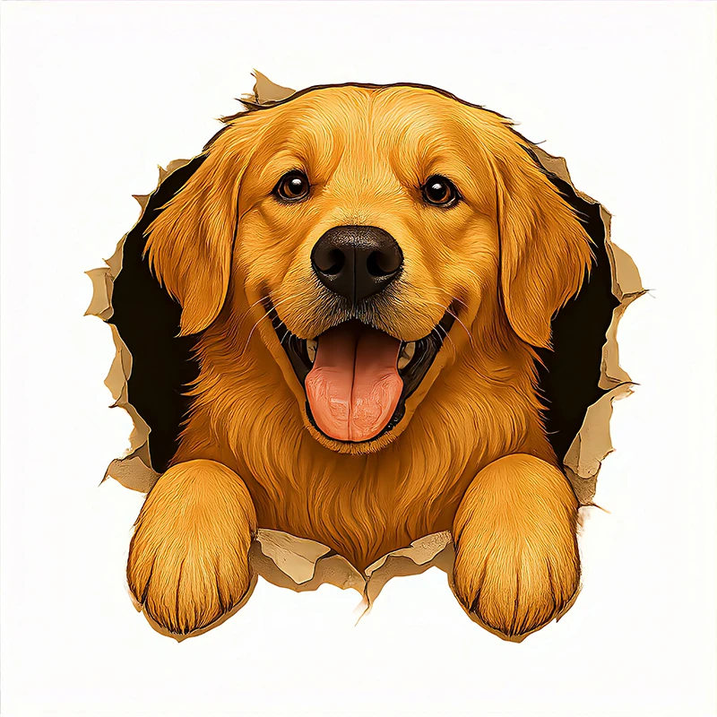 Golden Retriever Car Sticker – Cute Dog Peeking Decal, Waterproof Vinyl Pet Decoration for Car Windows, Bumpers, Laptops
Golden Retriever Car Sticker – Cute Dog Peeking Decal, Waterproof Vinyl Pet Decoration for Car Windows, Bumpers, Laptops
