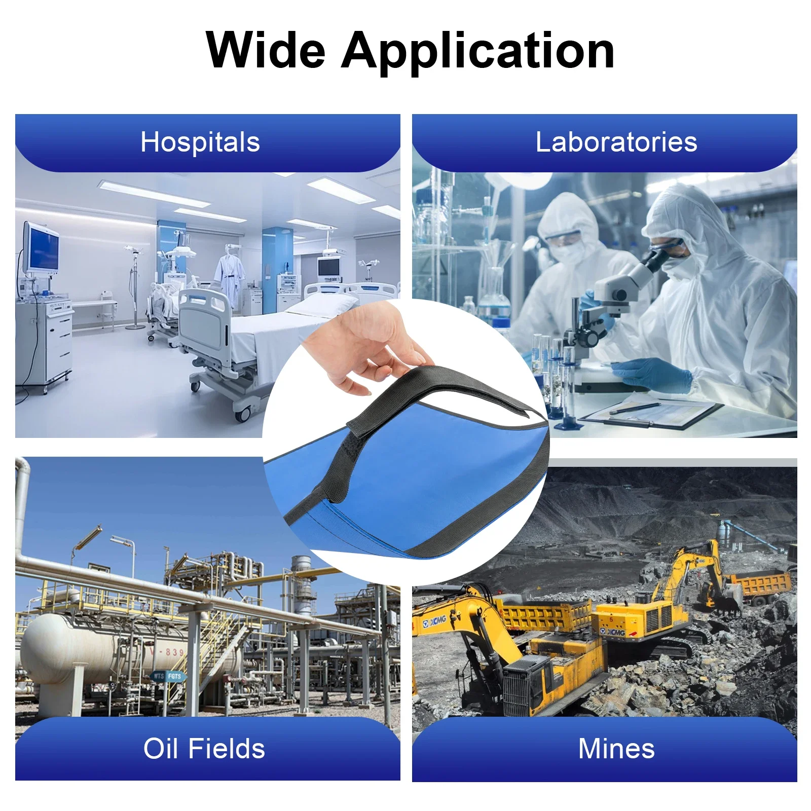 Lead Half Apron 45x45 cm 0.5mm Lead Equivalent X-Ray Protective Half Apron Radiation Shield for Medical Laboratories &Hospitals
Lead Half Apron 45x45 cm 0.5mm Lead Equivalent X-Ray Protective Half Apron Radiation Shield for Medical Laboratories &Hospitals