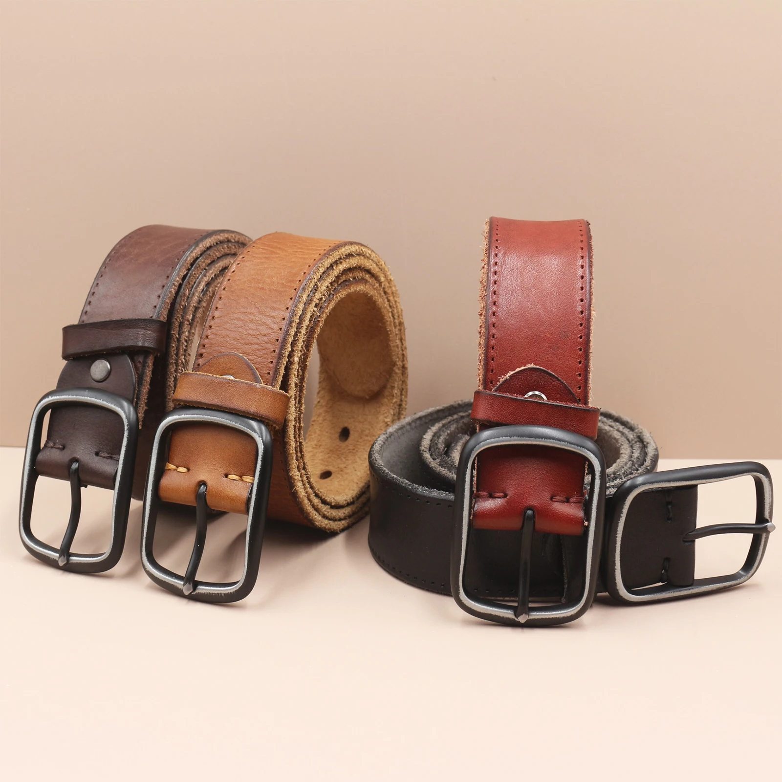 Handmade Classic Retro Style punk Buckle No interlayer thick Cowhide Men's Belt Genuine Leather Jeans Man design Belt
Handmade Classic Retro Style punk Buckle No interlayer thick Cowhide Men's Belt Genuine Leather Jeans Man design Belt