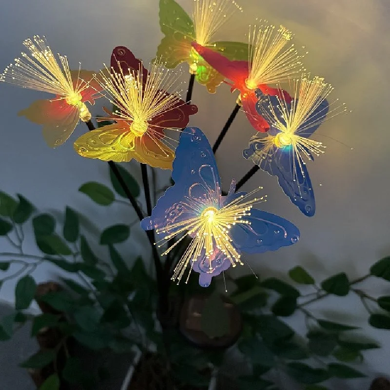 LED Butterfly Solar Light Fiber Optic Waterproof Outdoor Garden Lawn Ground Light Swaying Landscape Decoration 1-2pcs Set
LED Butterfly Solar Light Fiber Optic Waterproof Outdoor Garden Lawn Ground Light Swaying Landscape Decoration 1-2pcs Set