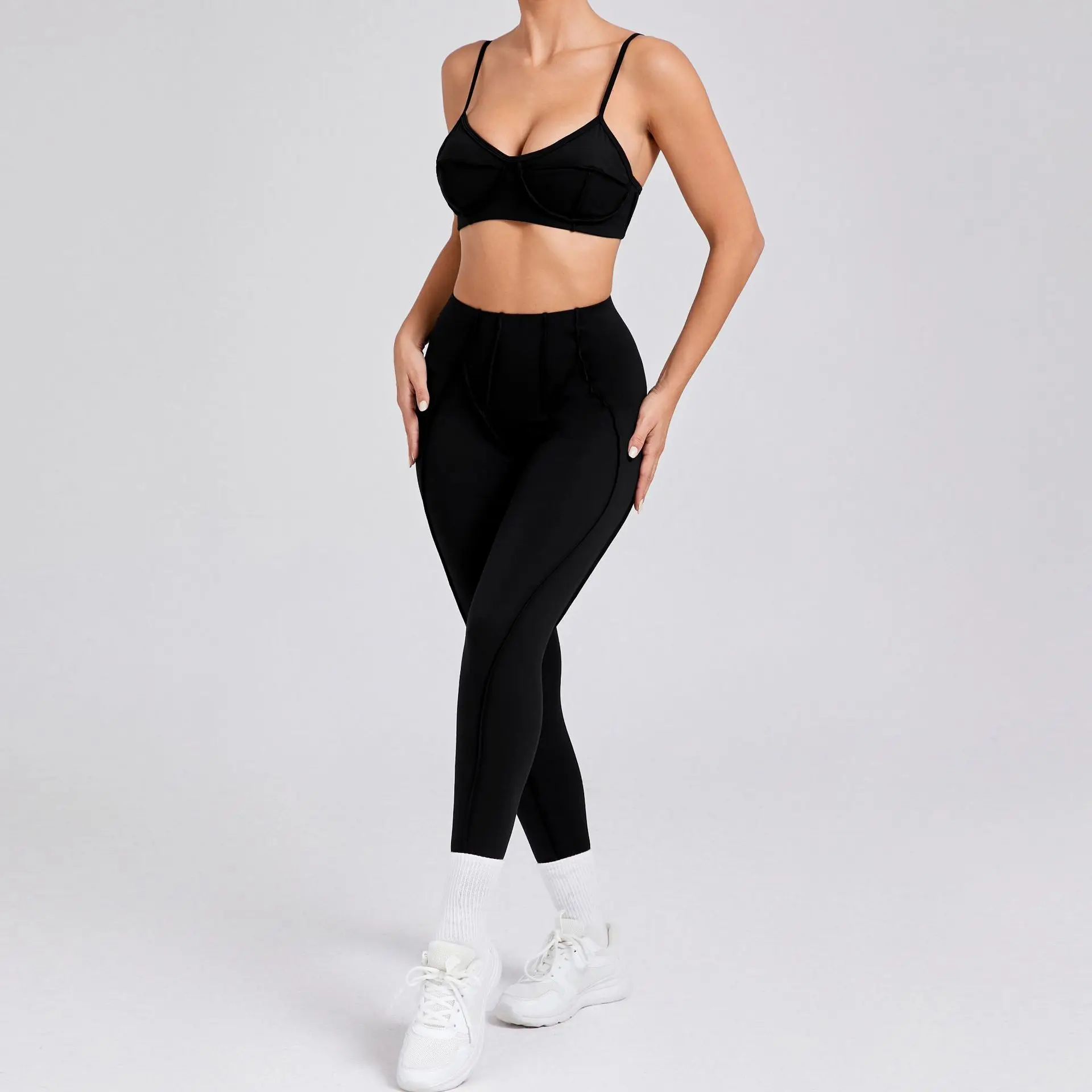 Seamless Yoga Sets Sports Fitness High Waist Hip-lifting Shapeing Trousers Backless Bra Suit Workout Gym Leggings Sets for Women
Seamless Yoga Sets Sports Fitness High Waist Hip-lifting Shapeing Trousers Backless Bra Suit Workout Gym Leggings Sets for Women