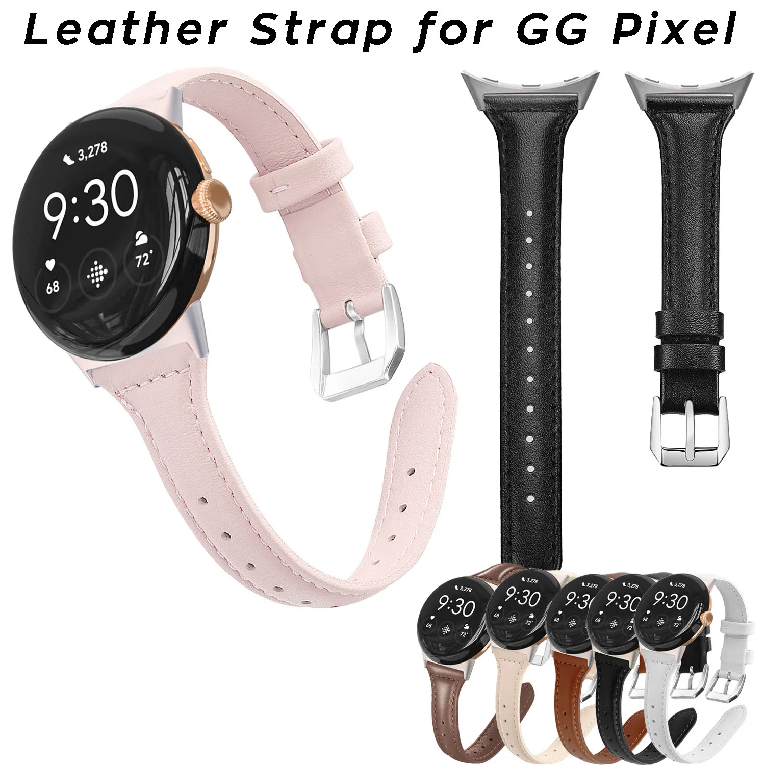Slim Genuine Leather Watch Strap for Google Pixel Watch 1 2 3 41mm 45mm Replacement Wrist Watch Band Bracelet Belt
Slim Genuine Leather Watch Strap for Google Pixel Watch 1 2 3 41mm 45mm Replacement Wrist Watch Band Bracelet Belt
