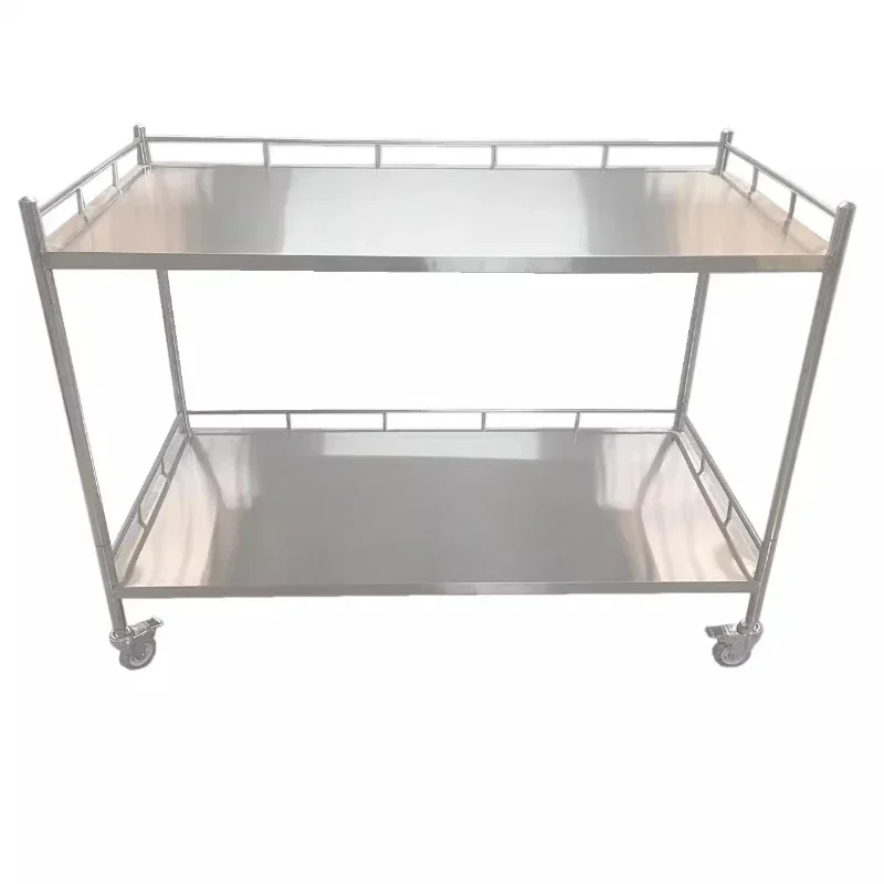 Thickened stainless steel treatment cart Medical trolley Fan-shaped instrument table Medical rectangular instrument cart
Thickened stainless steel treatment cart Medical trolley Fan-shaped instrument table Medical rectangular instrument cart