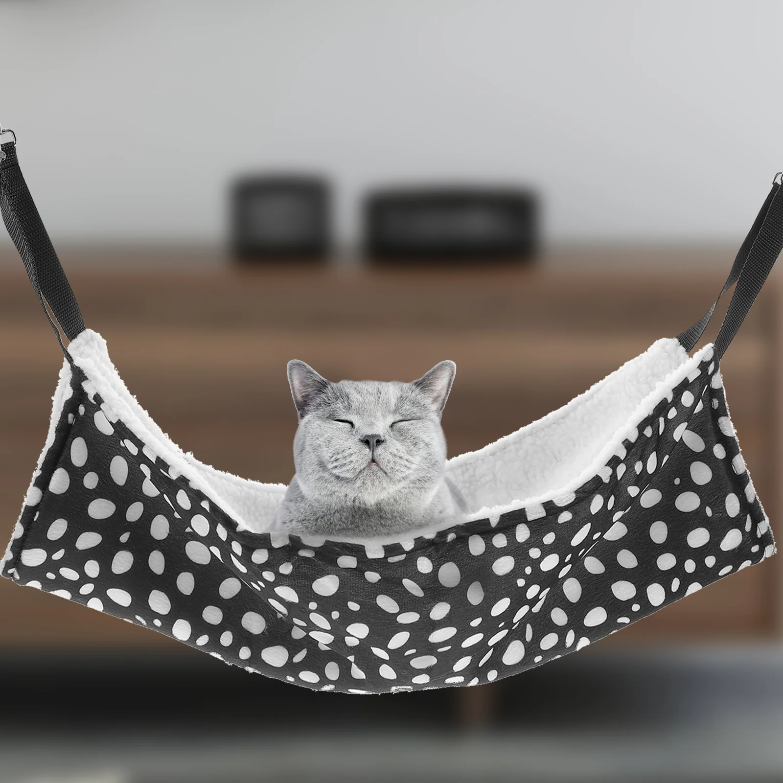 1pc Hammock Hanging Pet Bed Double Sided Warm Cat Nap Mat Breathable Cat Den For Cats Play Cozy Sleeping Spot
1pc Hammock Hanging Pet Bed Double Sided Warm Cat Nap Mat Breathable Cat Den For Cats Play Cozy Sleeping Spot