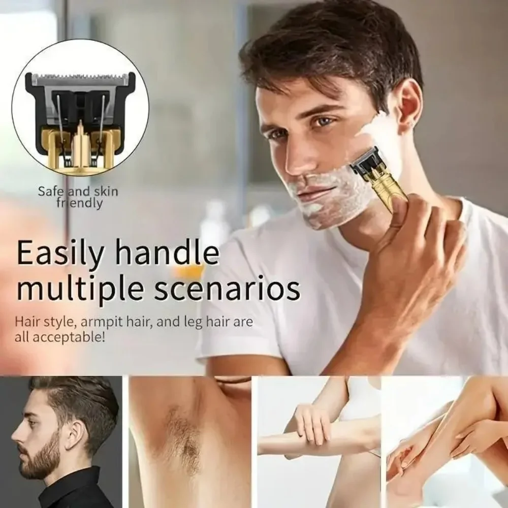 Retro Dragon Pattern T9 Trimmer Cordless Electric Hair Clipper Men's Barber Shaver with 4 Guide Combs USB Rechargeable for Beard
Retro Dragon Pattern T9 Trimmer Cordless Electric Hair Clipper Men's Barber Shaver with 4 Guide Combs USB Rechargeable for Beard