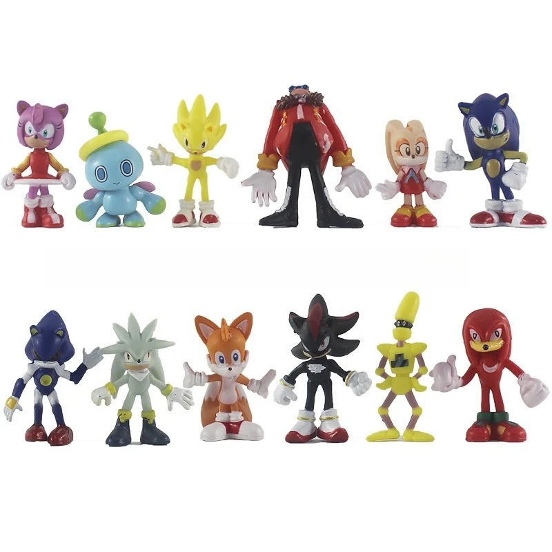 12pcs Sonic High Quality Kawaii Anime PVC Character Toy Hedgehog Shadow Tail Figure Children Animal 1Set for Birthday Gifts
12pcs Sonic High Quality Kawaii Anime PVC Character Toy Hedgehog Shadow Tail Figure Children Animal 1Set for Birthday Gifts