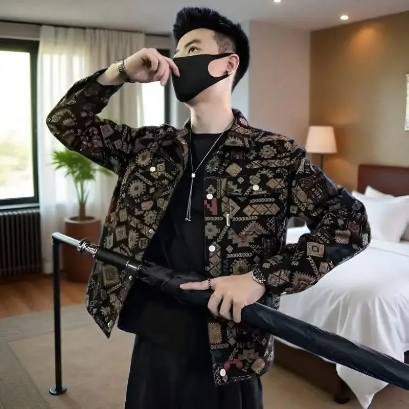 2025 New Tops Spring Autumn Ethnic Style Denim Jackets Men's Trendy Brand Denim Clothes Ruffians Handsome Casual Denim Jackets
2025 New Tops Spring Autumn Ethnic Style Denim Jackets Men's Trendy Brand Denim Clothes Ruffians Handsome Casual Denim Jackets